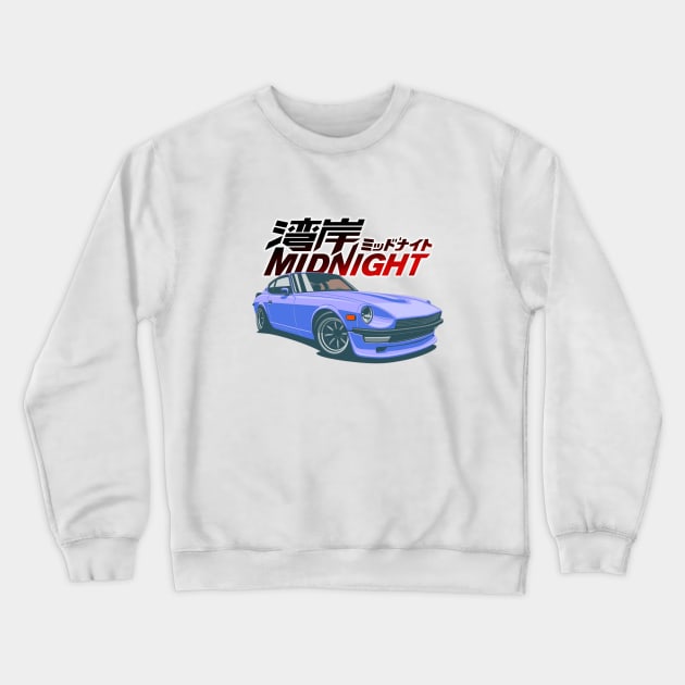 Wangan Midnight Asakura Akio's Devil Z Crewneck Sweatshirt by MOTOSHIFT